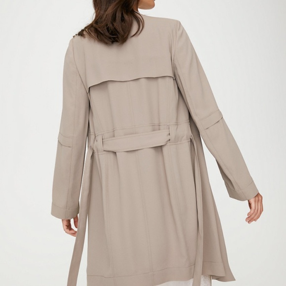 Aritzia - Babaton - Flowy Trench Coat - Taupe - Size Extra Small (XS) - Picture 3 of 15